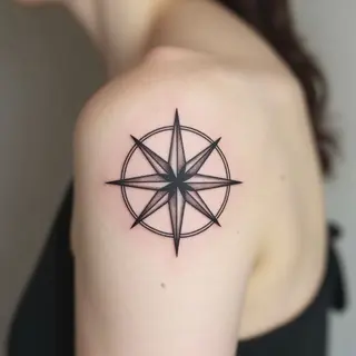 Compass Rose Tattoo: Meaning & Minimalist Interpretation