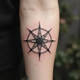 Nordic Compass Tattoo: A Journey of Guidance and Protection