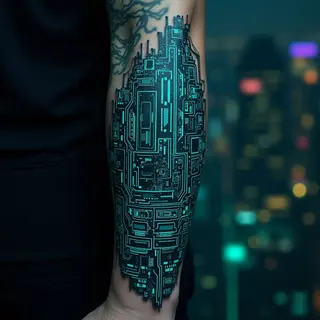 Cool Forearm Tattoo Ideas for Men: A Cyberpunk Guide