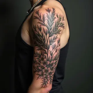 Cool Half Sleeve Tattoo Ideas for Men: A Botanical Guide