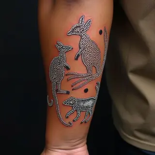 Dreamtime Stories Woven in Ink: Arm Tattoos Inspired by Aboriginal Art