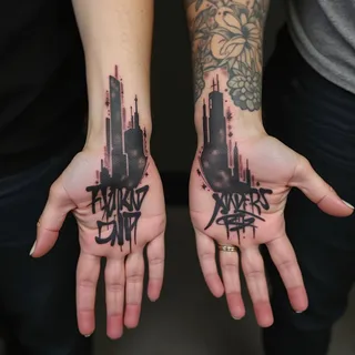 Couple Hand Tattoo Ideas: Street Art Edition