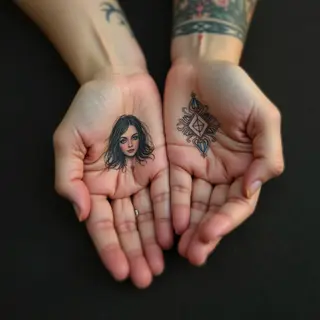 Couple Tattoo Ideas on Hand: Miniature Masterpieces for Two