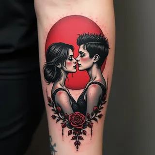 Couples Tattoo Ideas: Eternal Bonds & Macabre Beauty