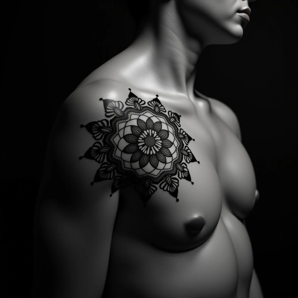 Transforming Black Tattoos: Mandala Cover-Up Ideas