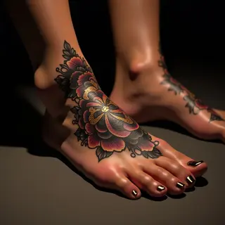 Small Foot Cover-Up Ideas: Oriental Beauty