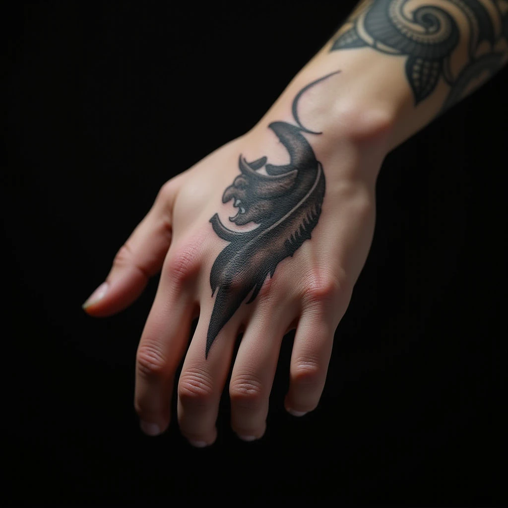 Small Hand Cover-Up Tattoos for Girls