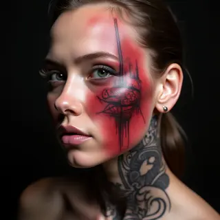 Transforming Burn Scars with Biomechanical Face Tattoos