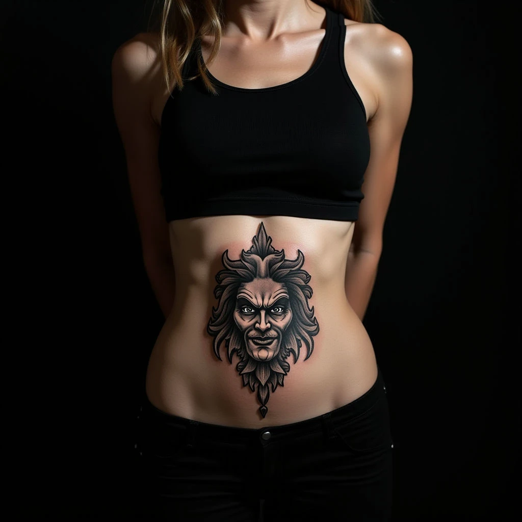 Covering a Large Black Tattoo on Your Stomach: Ideas & Inspiration