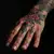 Hand Cover Up Tattoos for Men: Micro-Realism in Brown & Red