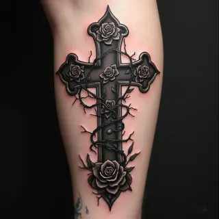 Cross Tattoo Ideas: Gothic, Macabre & Darkly Symbolic Designs