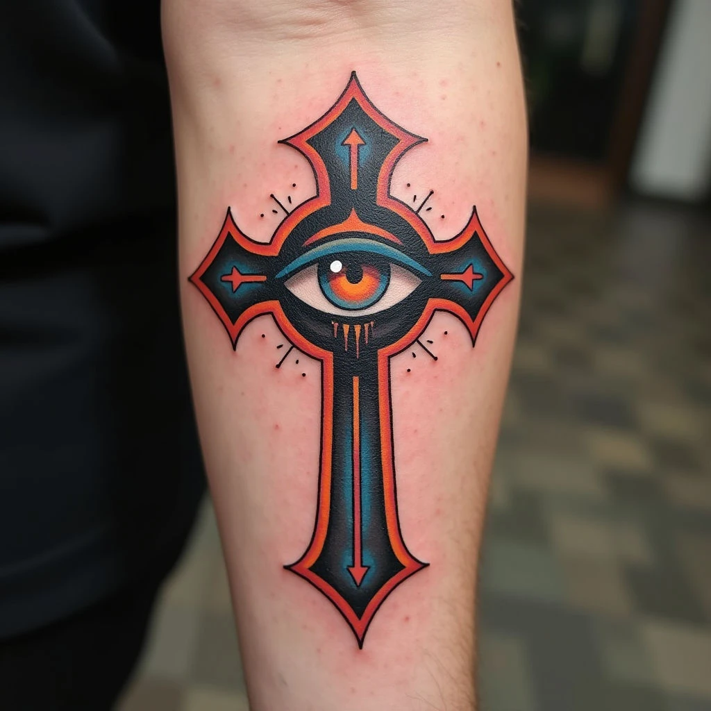 Cross Tattoo Under Eye: Meaning & Design Inspiration