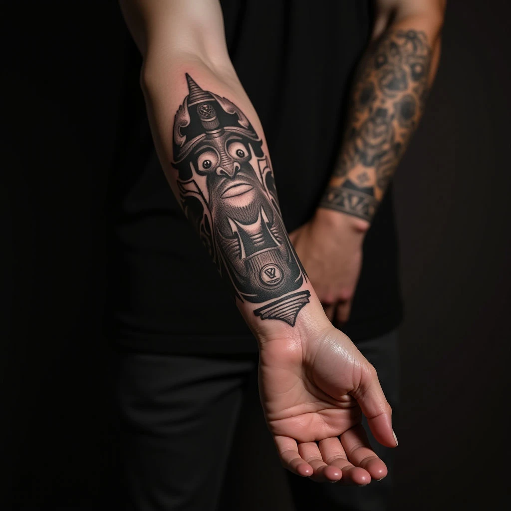 Small & Meaningful New School Forearm Tattoos for Men