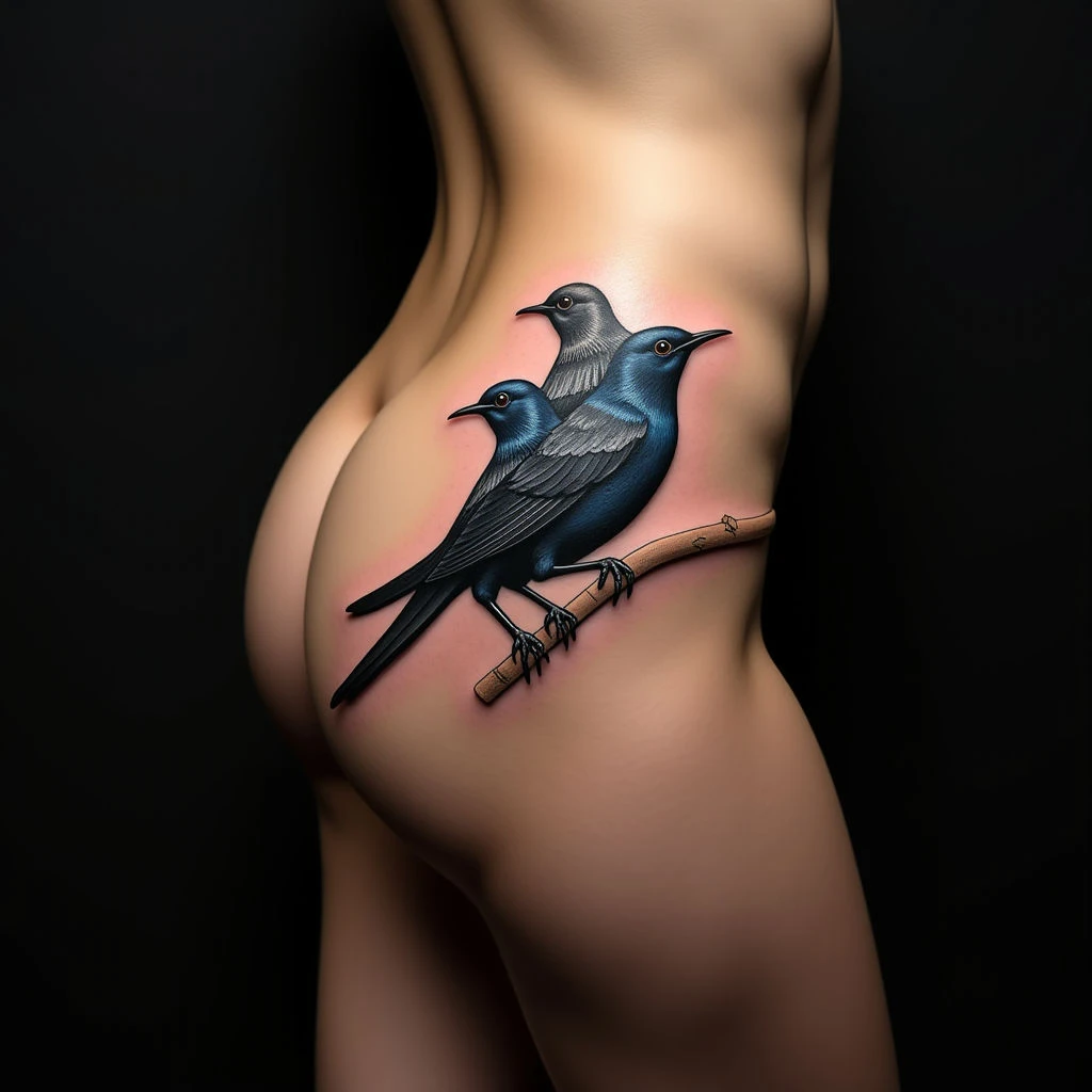 Three Little Birds Tattoo: Meaning & Biomechanical Hip Designs