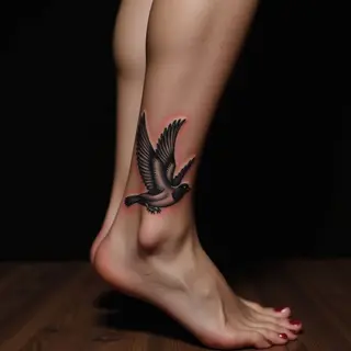 Three Little Birds Ankle Tattoo: Gothic Style & Meaning Explained