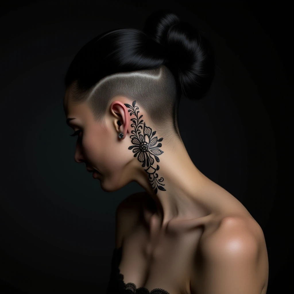 Gothic Henna Behind Ear Tattoo: Symbolism & Modern Interpretations