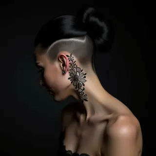 Gothic Henna Behind Ear Tattoo: Symbolism & Modern Interpretations
