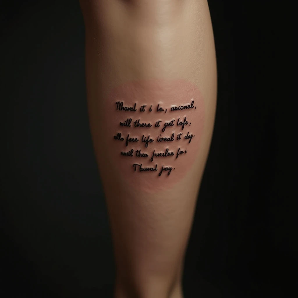 Meaningful Bible Verse Tattoos: A Micro-Realism Calf Inspiration