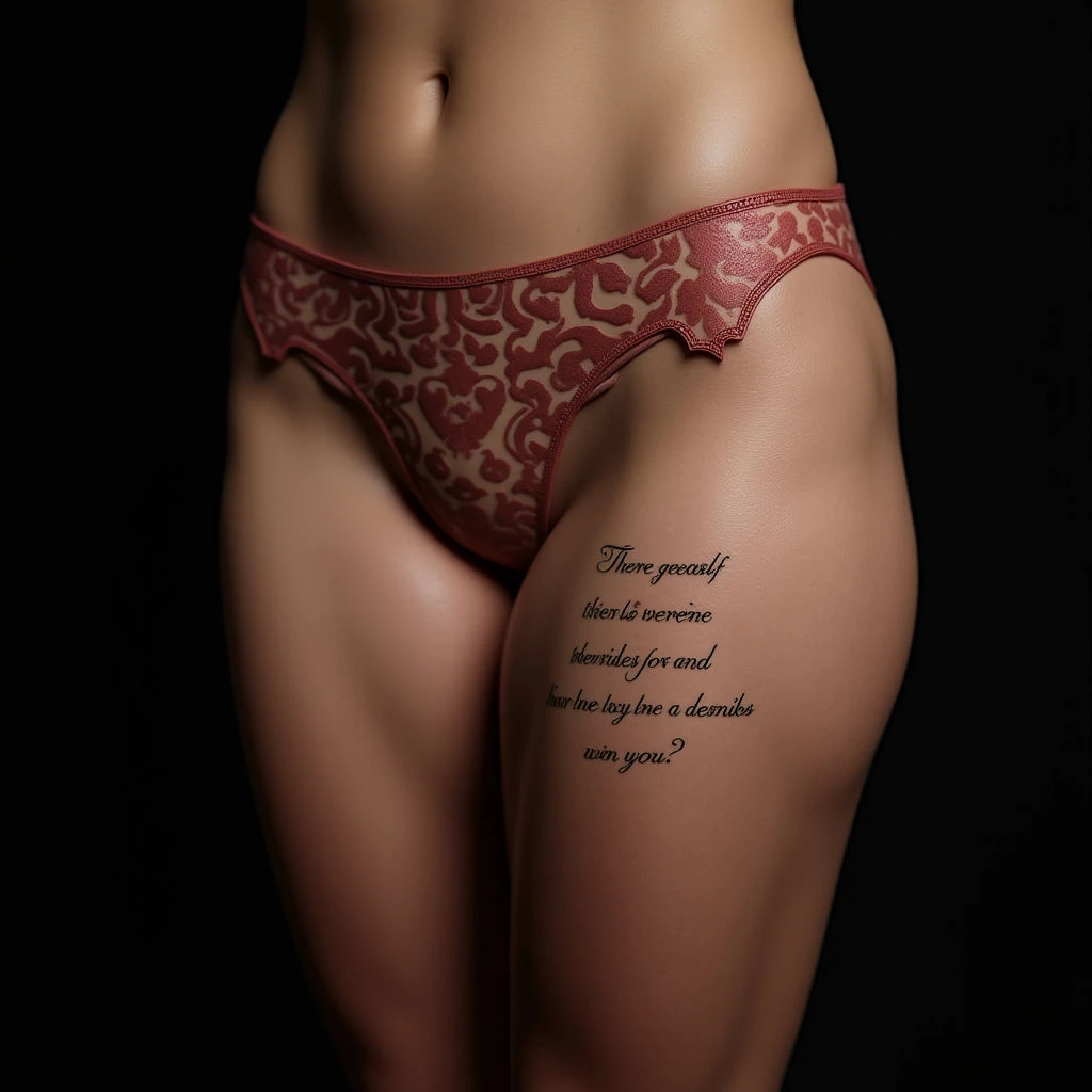 Oriental Thigh Tattoos with Meaningful Bible Verses
