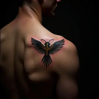 Powerful Shoulder Tattoos for Men: Meaningful New School Designs