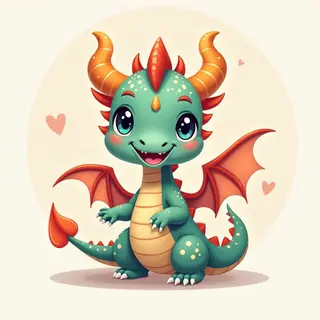Cute Dragon Tattoo Designs & Inspiration (Small Size)