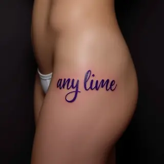 Cute Sayings for Tattoos: Sweet Script & Purple Ink!