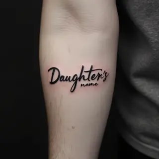 Daughter Name Tattoo Ideas for Men: A Guide to Meaningful Ink