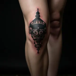 Knee Tattoos with Deep Meaning: Micro-Realism Symbols & Designs