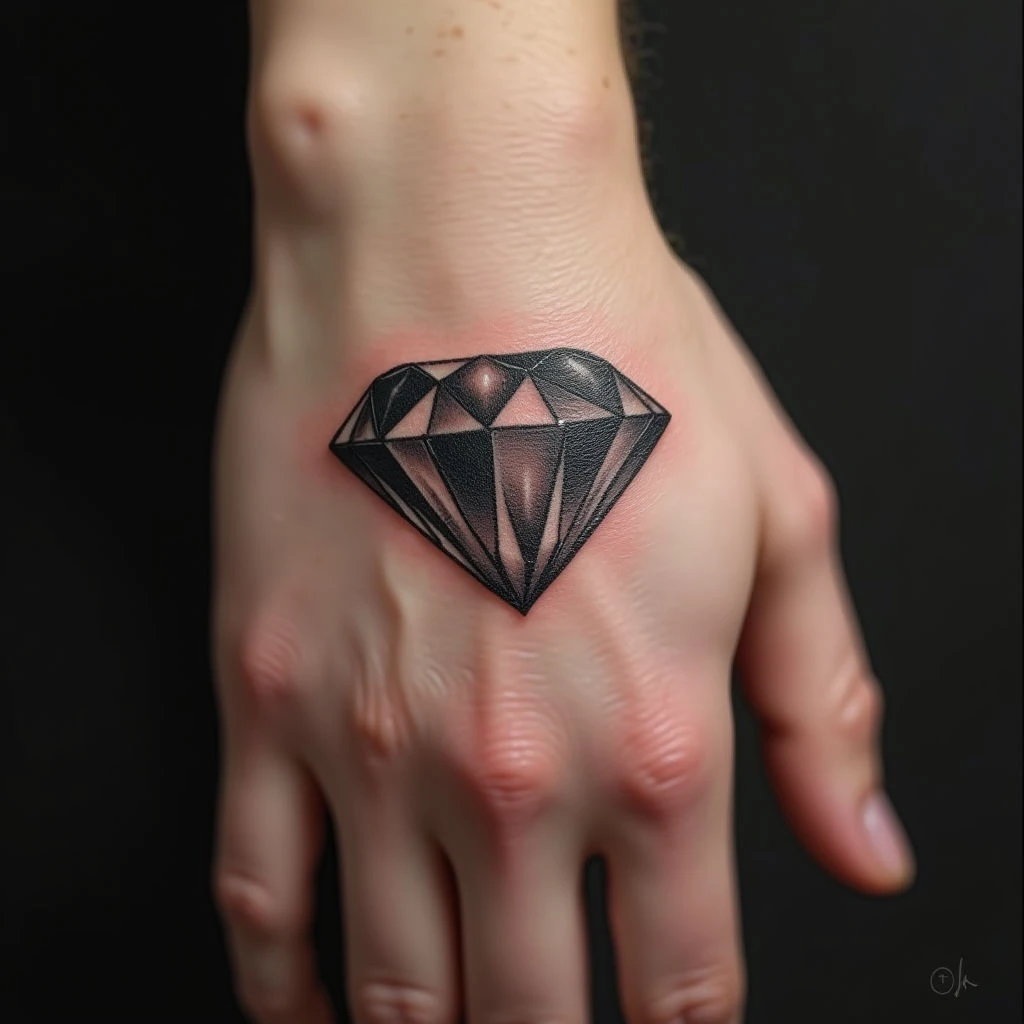 Diamond Tattoo on Hand: Meaning & Design Inspiration