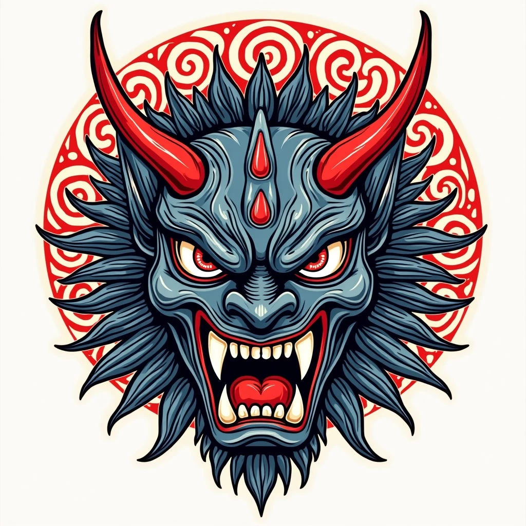 Decoding Oni Mask Tattoos: Meanings & Design Inspirations