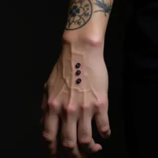 Three Dots Tattoo on Wrist: Meaning & New School Design Inspiration