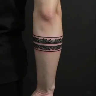 Decoding the Double Line Armband Tattoo: History, Meaning & Design Ideas