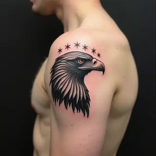 Stylized Eagle Tattoo Design