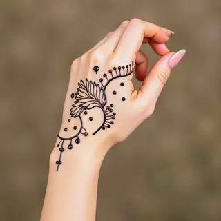 Easy Mehndi Designs for Beginners - Front Hand Guide