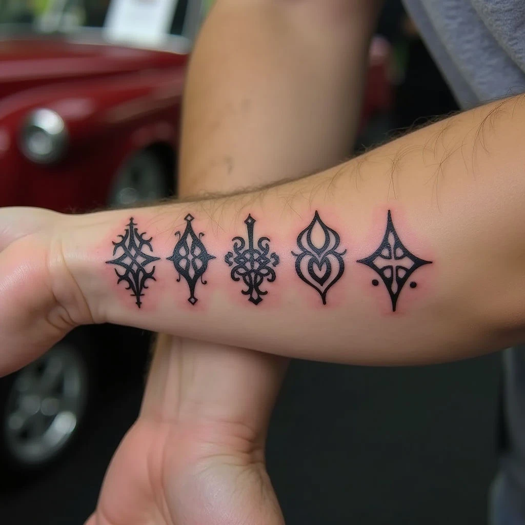Simple Tribal Symbol Tattoo Design Inspiration