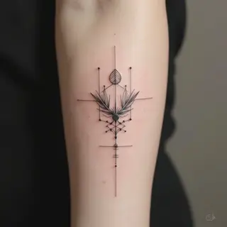 Easy Tattoo Drawing Ideas for Men: Geometric Simplicity