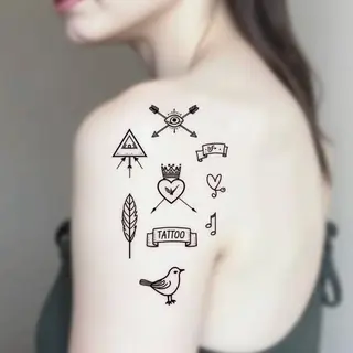 Whimsical Minimalist Tattoo Collection