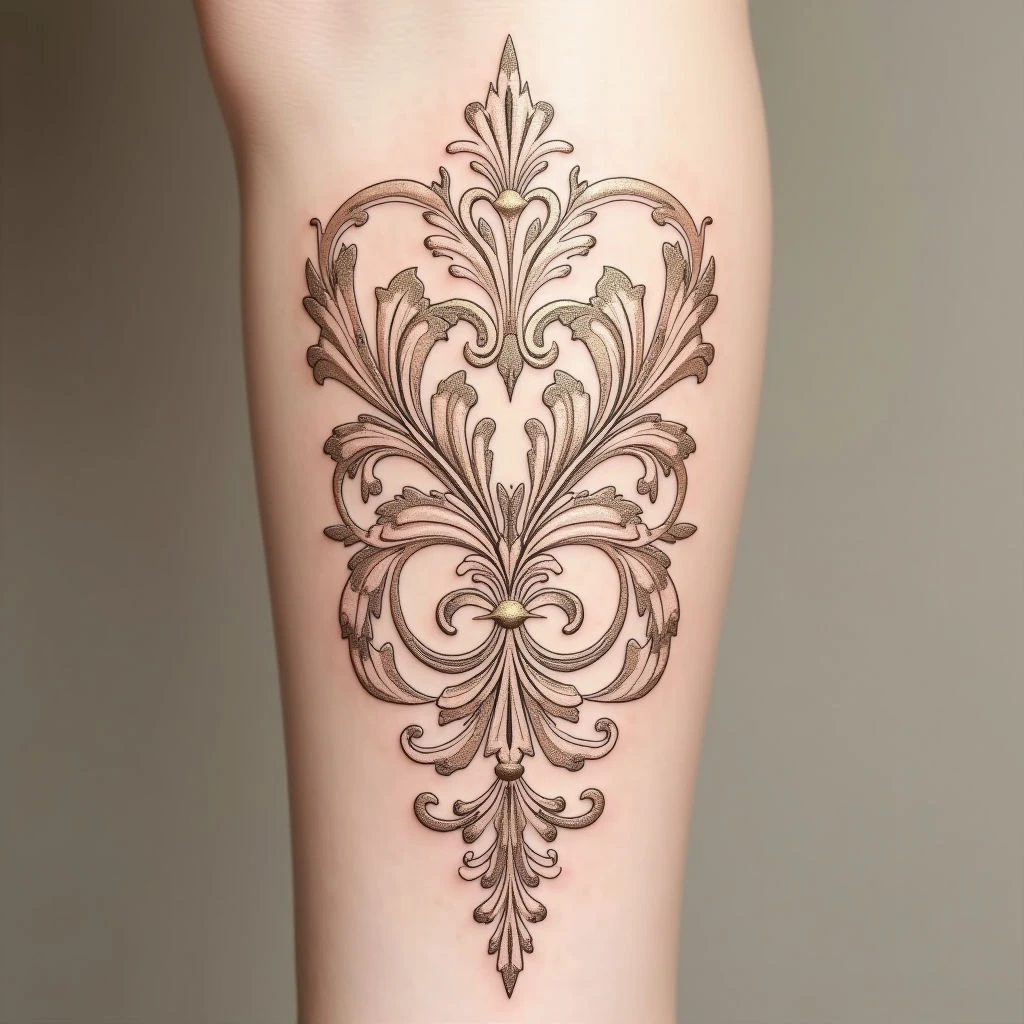 Elegant Baroque Tattoo Design: A Guide to Opulence and Ornamentation