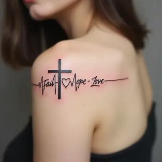Faith, Hope & Love: A Symbolic Tattoo Design