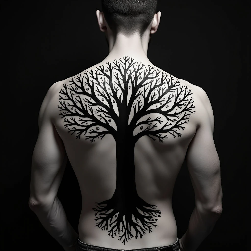 Family Tree Tattoos: Roots, Branches & Shadowy Expression