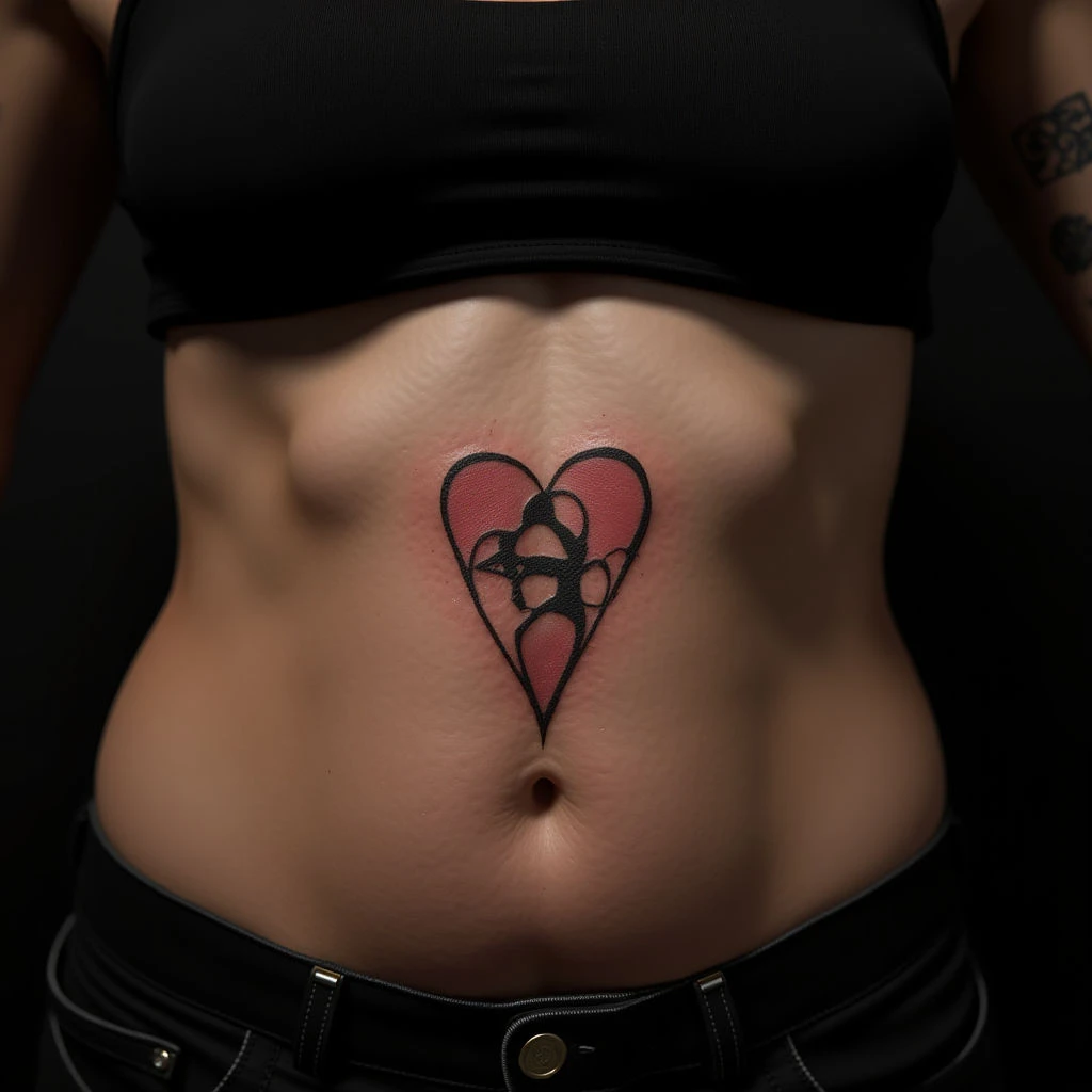 Small & Simple Daddy Daughter Tattoos - Abstract Designs