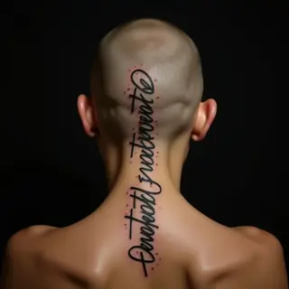 Dotwork Head Tattoos for Fathers & Daughters: Meaningful Name Designs