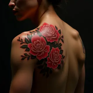 Japanese Baby Tattoo Ideas for Moms: A Shoulder Design
