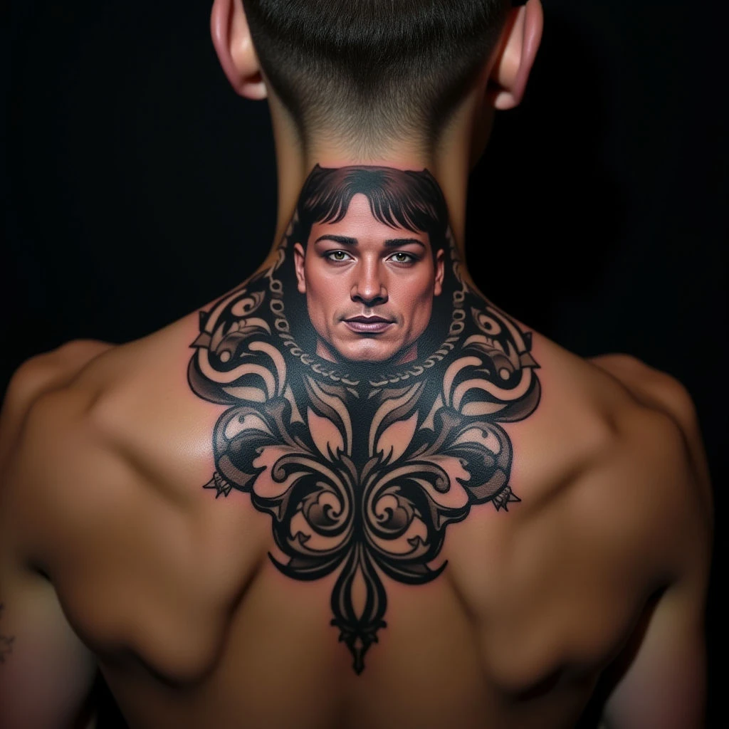 Awesome First Child Tattoo Ideas for Dad (New School)