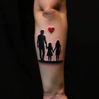 Powerful Father & Daughter Tattoo Ideas for the Forearm