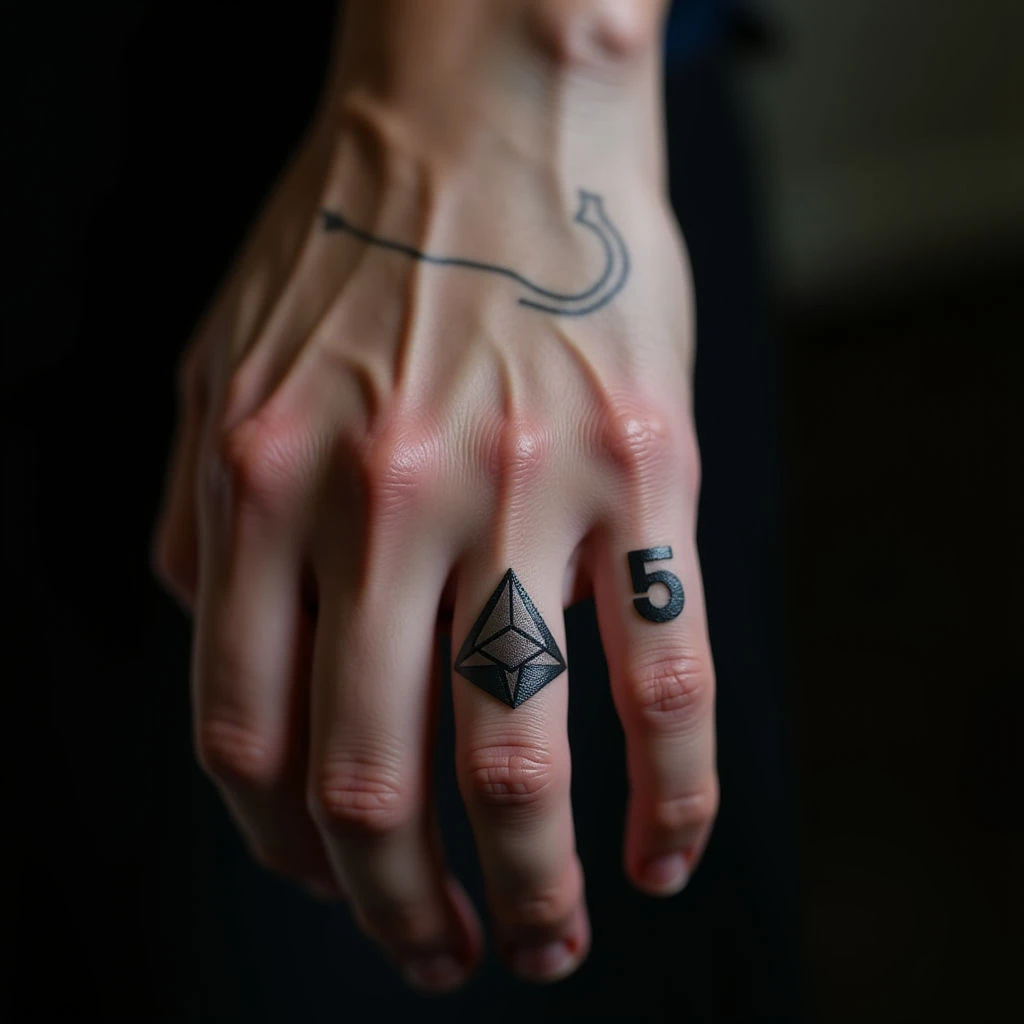Geometric Sister Trio Tattoos: A Bond That Lasts Forever