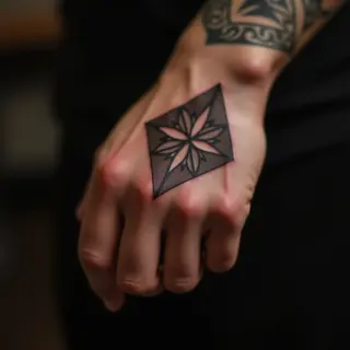 Geometric Hand Tattoos for Sisters: A Sweet Bond