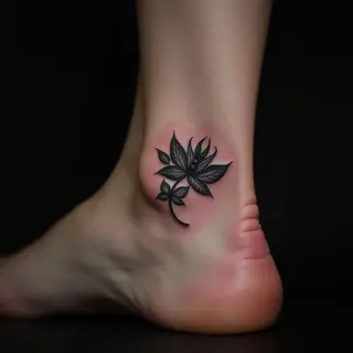 Gothic Kids' Names Ankle Tattoos: A Father's Unique Bond