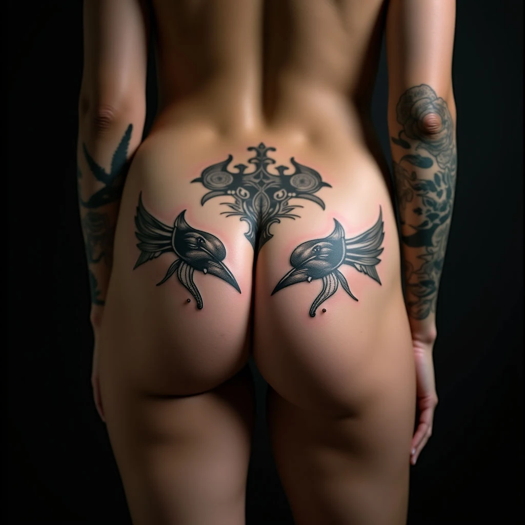 Heartfelt Father & Daughter Tattoos on Your Hip