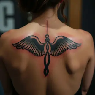 New School Best Friend Tattoos for Women on the Back